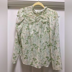 Madison d’Amelie Smocked Metallic Blouse, Size: S